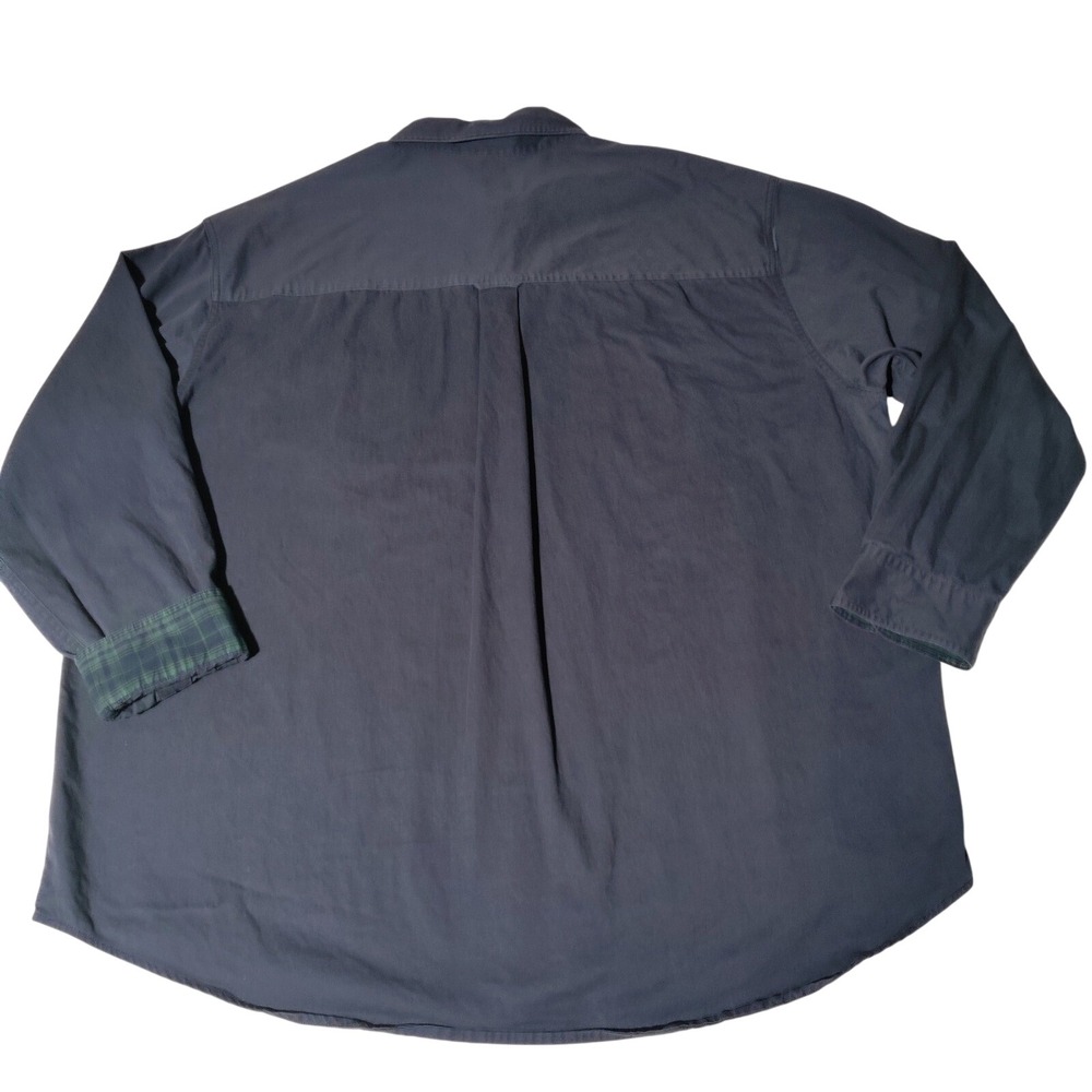 Chaps Ralph Lauren Men's Navy Blue Button Down Long Sleeve Shirt XXL - Picture 2 of 13